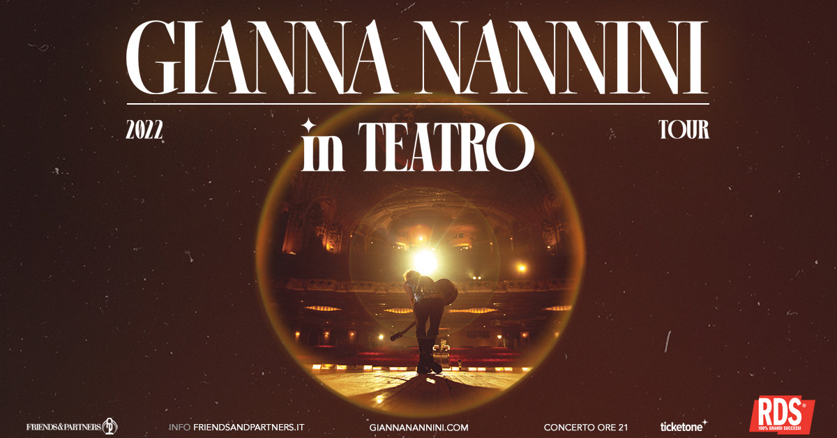 GIANNA NANNINI - In Teatro Tour 2022 ATTENZIONE CAMBIO DATA - Il Rossetti